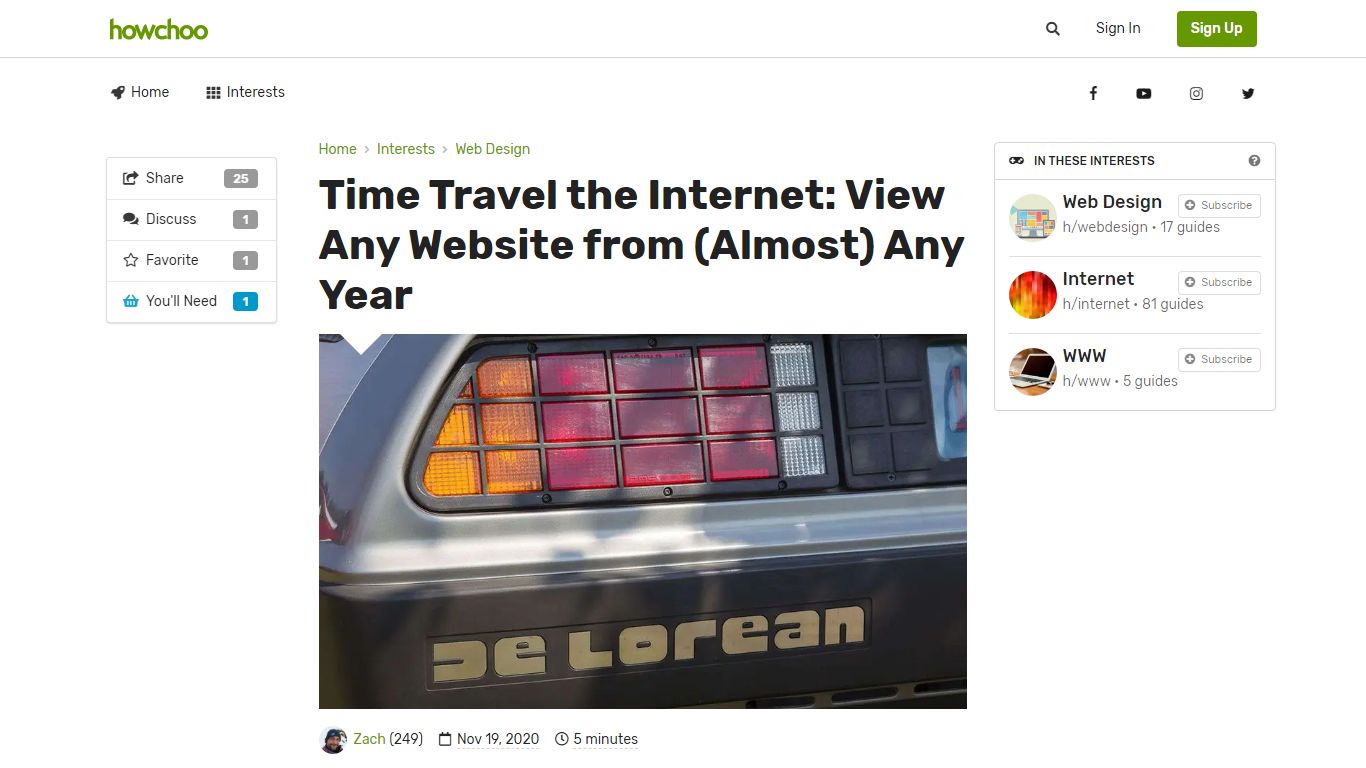 Time Travel the Internet: View Any Website from (Almost) Any Year